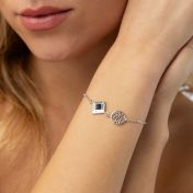 Tree of Life Name Bracelet with Nano Bible [Sterling Silver]