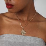 French Vintage Coin Necklace