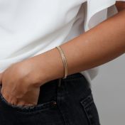 Madison Herringbone Bracelet [18k Gold Plated]