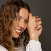 Heart Map Bracelet [18K Gold Plated]
