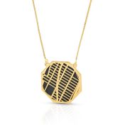 Treasured Place Silhouette Map Necklace [18K Gold Plated]