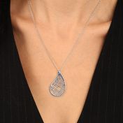 Threads Of Life Map Necklace [Sterling Silver]