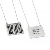 Enchanted Map Statement Silhouette Necklace [Sterling Silver] 