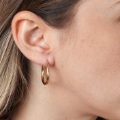 Thick Hoop Earrings [Medium]