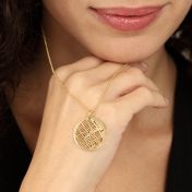 Precious Spot Map Necklace [14 Karat Gold]