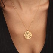 Precious Spot Map Necklace [14 Karat Gold]