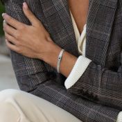Milanese Chain Bracelet With Nano Bible [Sterling Silver]