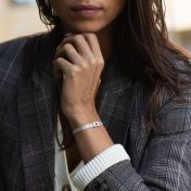 Milanese Chain Bracelet With Nano Bible [Sterling Silver]