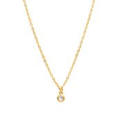 Mirella Crystal Necklace [Gold Plated]