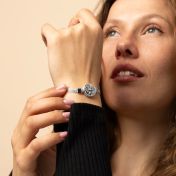 Precious Spot Silhouette Map Bracelet with Milanese Chain [Sterling Silver]