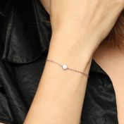 Pavé Circle Bracelet With Crystals [Rose Gold Plated]