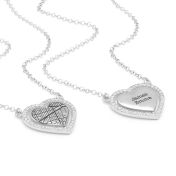 Dazzling Love Map Necklace [Sterling Silver]