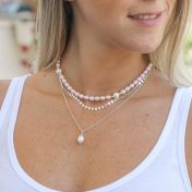 Sophie Pearl Necklace - 18K Gold Plated
