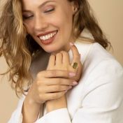 Precious Spot Silhouette Map Ring [18K Gold Vermeil]