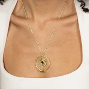 Roots of Love Name Necklace With Nano Bible [18K Gold Vermeil]