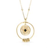 Roots of Love Name Necklace With Nano Bible [18K Gold Vermeil]