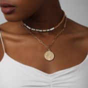 French Vintage Coin Necklace