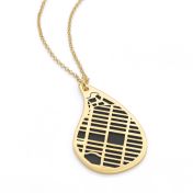 Threads Of Life Silhouette Map Necklace [18K Gold Vermeil]