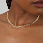 Herringbone Necklace [18K Gold Plated]