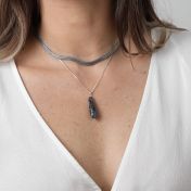 Lifelines Agate Necklace [Sterling Silver]