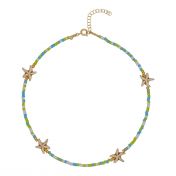 Tropical Howlite Star Necklace