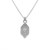 Sun Goddess Hexagon Necklace [Sterling Silver]