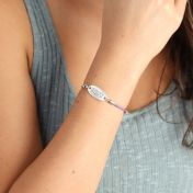 Cherished Touch Coordinates Bracelet - Silver Plated