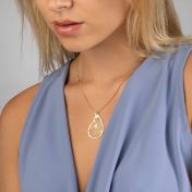 Threads Of Life Map Necklace [Gold Plated]