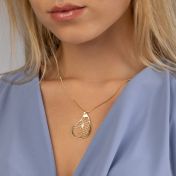 Threads Of Life Map Necklace [Gold Plated]