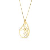 Threads Of Life Map Necklace [Gold Plated]