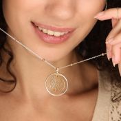 Map Circle Necklace [18K Gold Plated]