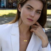 Timeless Spot Map Necklace [14 Karat Gold]