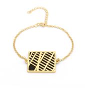 Treasured Spot Map Silhouette Bracelet [18K Gold Plated]