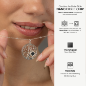 Tree of Life Necklace with Nano Bible [Sterling Silver]