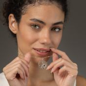 Tree of Life Necklace with Nano Bible [Sterling Silver]