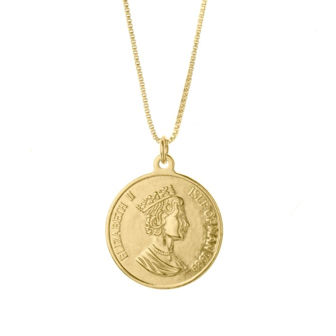 British Vintage Coin Necklace
