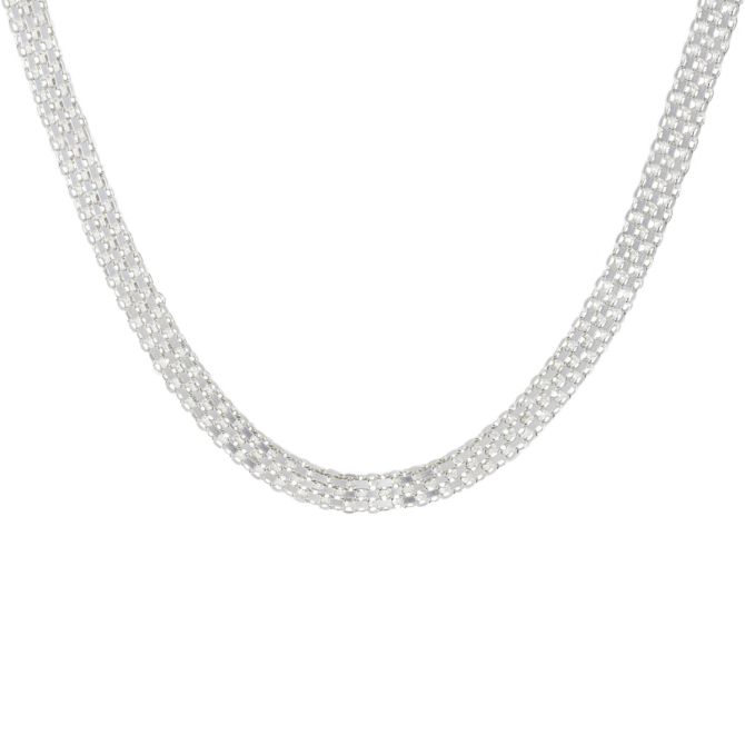 Herringbone Necklace [Sterling Silver]