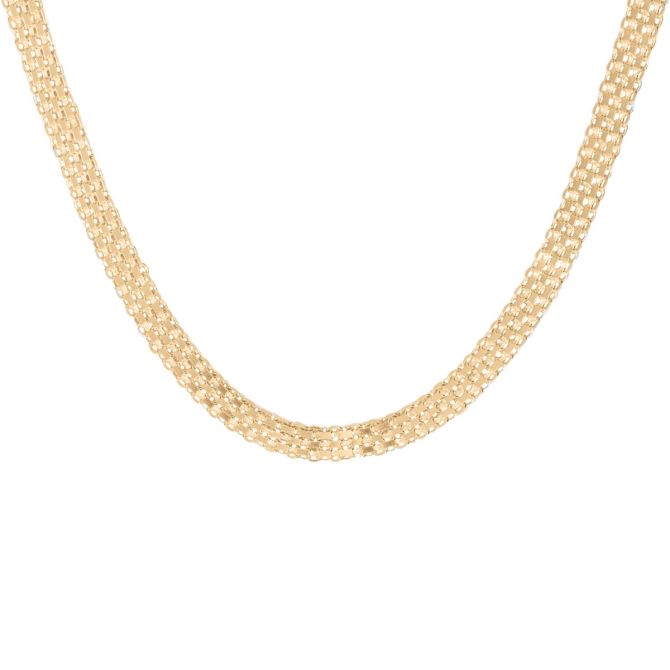 Herringbone Necklace [18K Gold Plated]