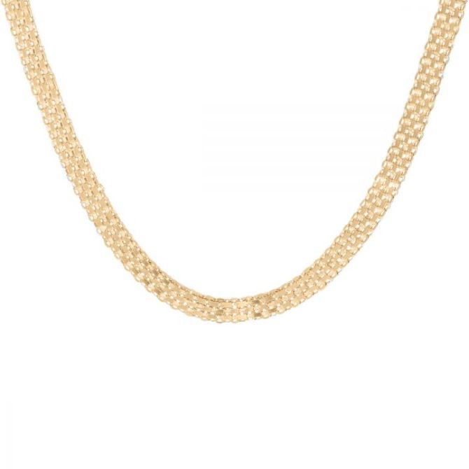 Herringbone Necklace [18K Gold Vermeil]