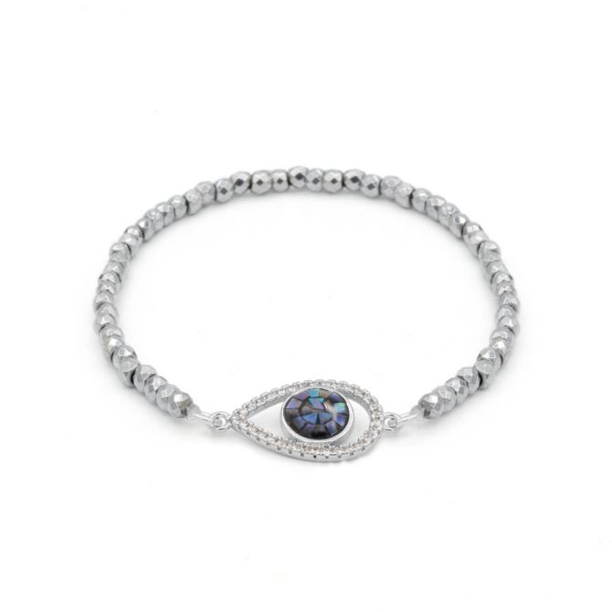Hypnos Evil Eye Hematite Bracelet