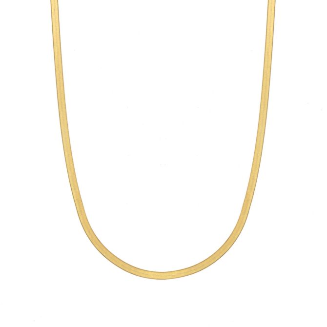 Katherine Herringbone Necklace [18K Gold Vermeil]