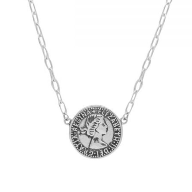 Hidden Treasure Coin Necklace [Sterling Silver]