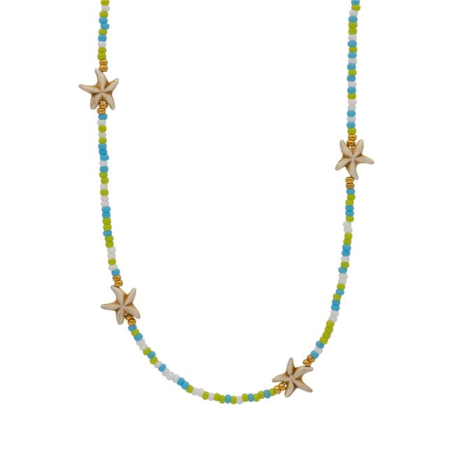 Tropical Howlite Star Necklace