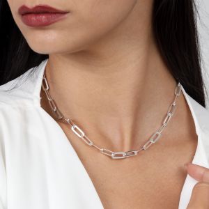 Classic Paperclip Necklace - Sterling Silver