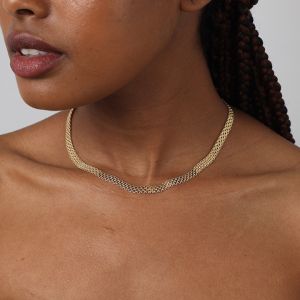 Herringbone Necklace [18K Gold Plated]
