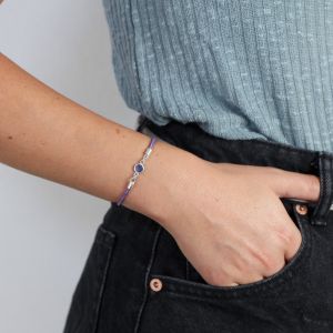 Cherished Touch Birthstone Bracelet [Sterling Silver]