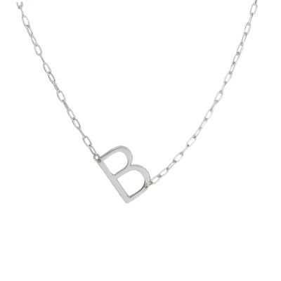 Be Yourself Initial Necklace [Sterling Silver]