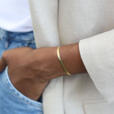 Katherine Herringbone Bracelet [18k Gold Vermeil]