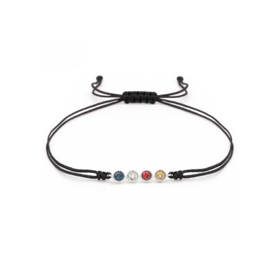 Birthstone Constellation Bracelet - Black [Sterling Silver]
