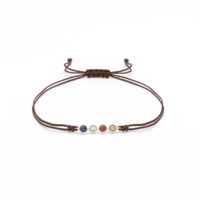 Birthstone Constellation Bracelet - Brown [Sterling Silver]